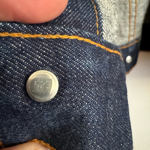 Vintage Levis Big E 70505 0217 Denim Trucker Jacket Size 38 USA Made - Picture 6 of 8